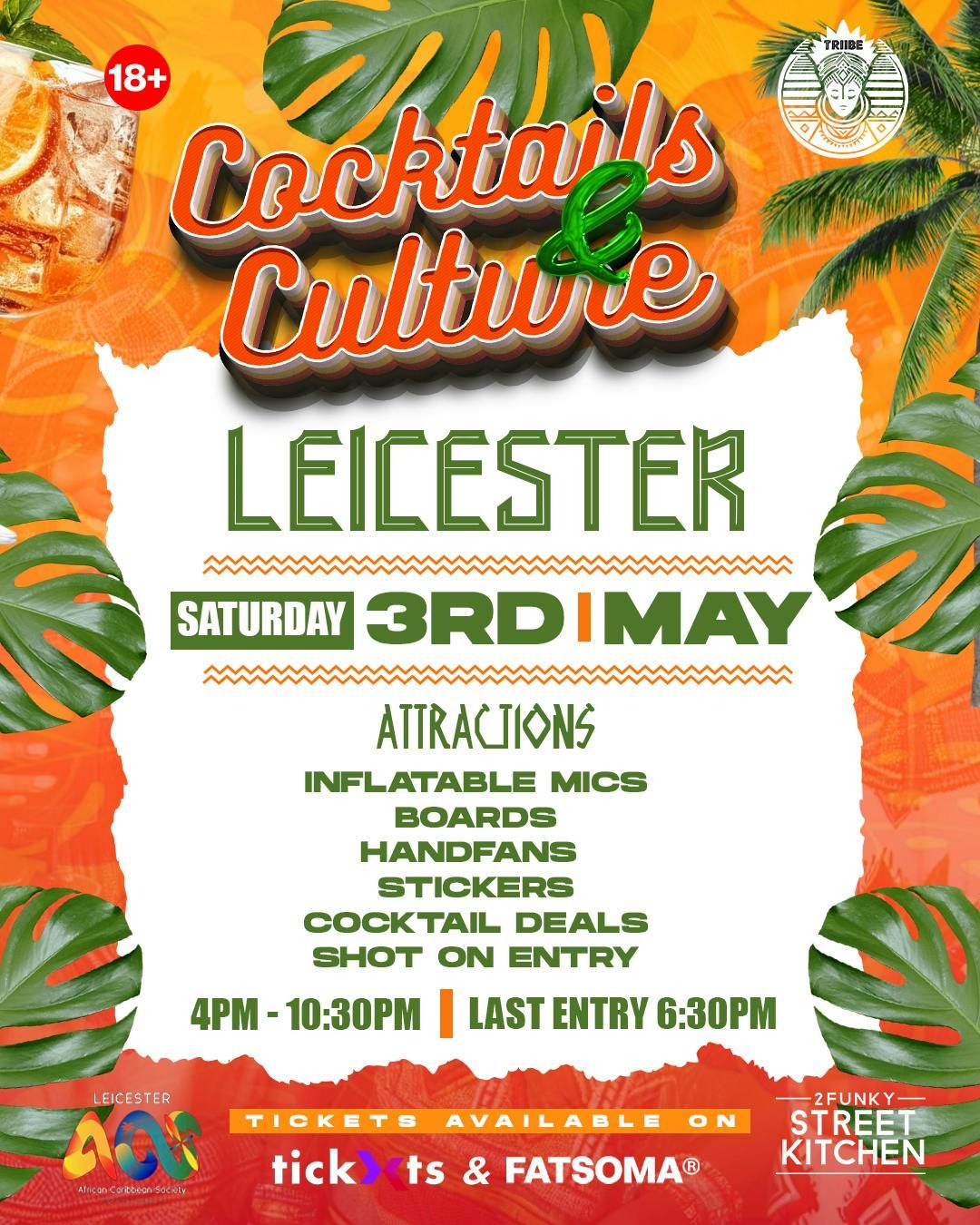 TRIIBE Presents COCKTAILS &amp; CULTURE, 3 May | Event in Leicester | AllEvents