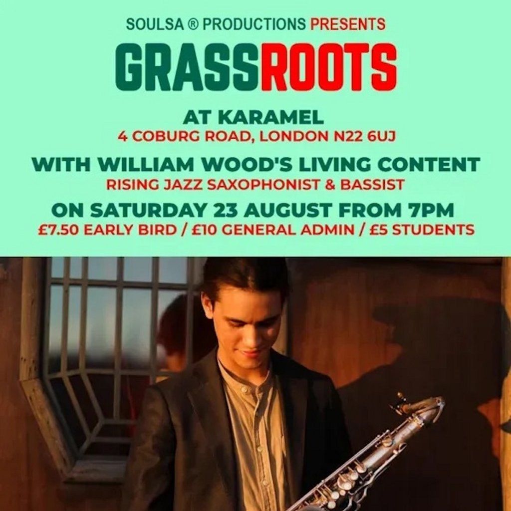 Grass Roots, 23 August | Event in Enfield | AllEvents