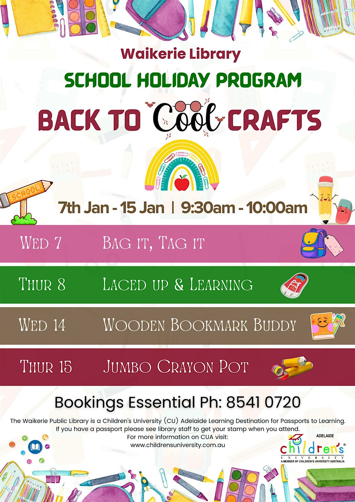 Back to 'Cool' Crafts @ Waikerie Library - Bag it, tag it!, 7 January | Event in Waikerie | AllEvents
