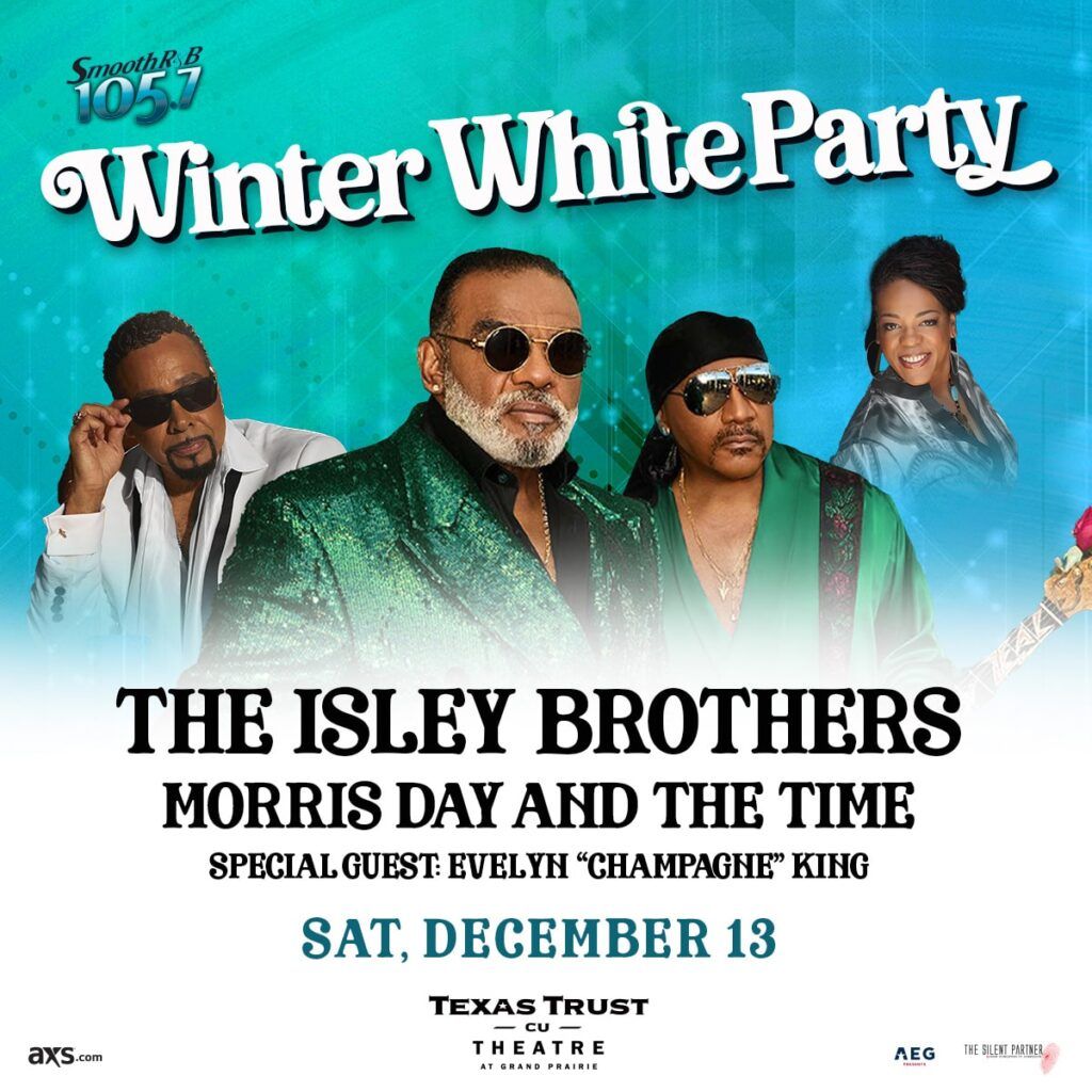White Party 2025 - The Isley Brothers at Texas Trust CU Theatre at Grand Prairie, 13 December | Event in Grand Prairie