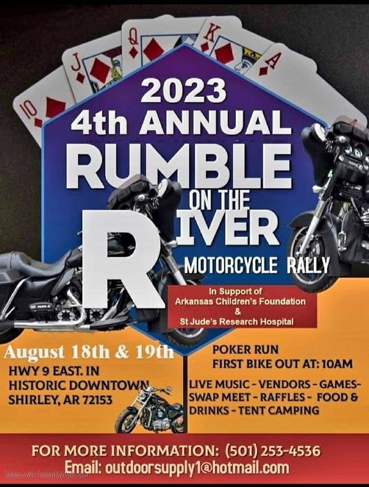 4th Annual Rumble On The River Motorcycle Rally, Shirley Arkansas