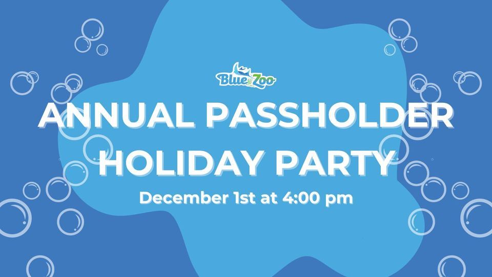 Annual Passholder Holiday Party, Blue Zoo Baton Rouge, December 1 2023