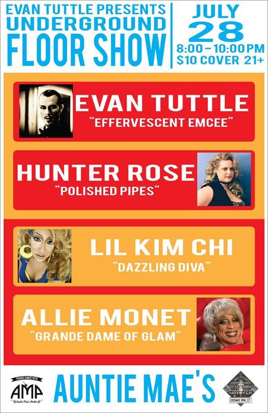 Evan Tuttle Presents The Underground Floor Show Auntie Mae s evan-tuttle-presents-the-underground-floor-show-auntie-mae-s