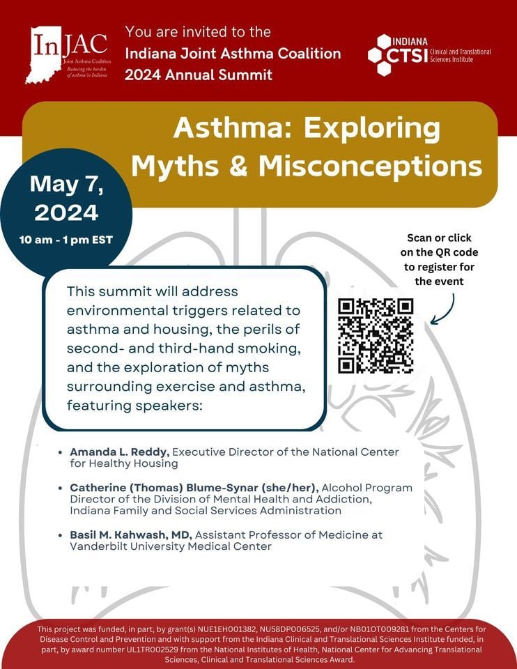 Indiana Joint Asthma Coalition- Asthma Summit- Exploring Myths and Misconceptions, Online event, Indianapolis, Indiana, 7 May 2024 | AllEvents.in | AllEvents.in Indiana Joint Asthma Coalition- Asthma Summit- Exploring Myths and Misconceptions, 7 May | Event in Indianapolis, Indiana