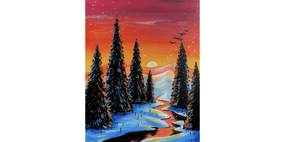 Early Morning Winter - Paint and Sip in Tyler | Classpop!™, 27 December | Event in Tyler | AllEvents