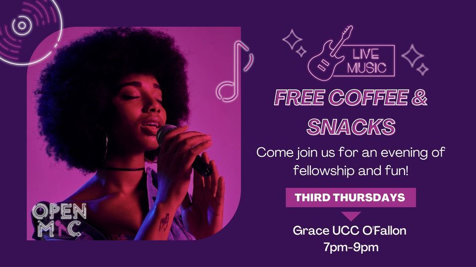 Third Thursdays Open Mic, Grace UCC O'Fallon, Howell, 21 December 2023 ...
