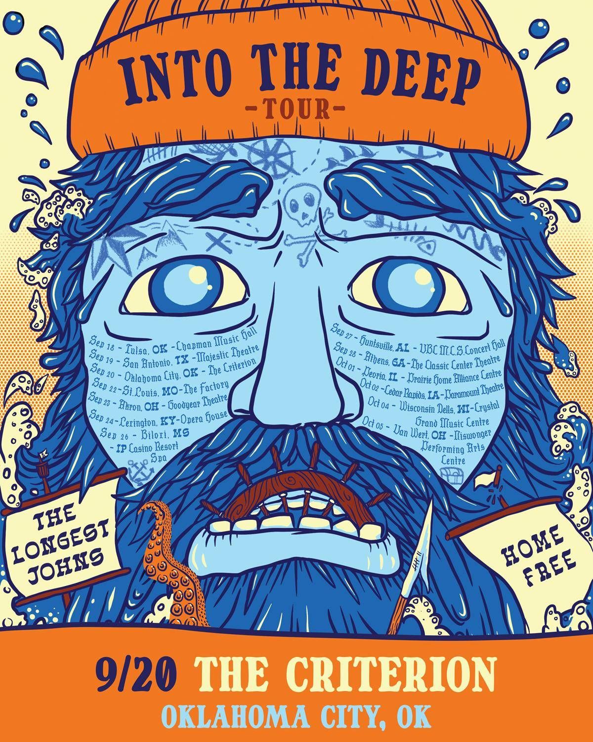 Home Free and The Longest Johns: Into the Deep Tour in Oklahoma City, 20 September | Event in Oklahoma City