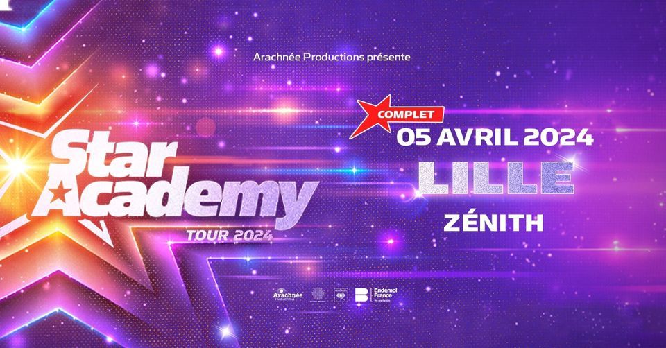 Star Academy Tour 2025 05.04.24 Lille, Zénith de Lille, 5 April