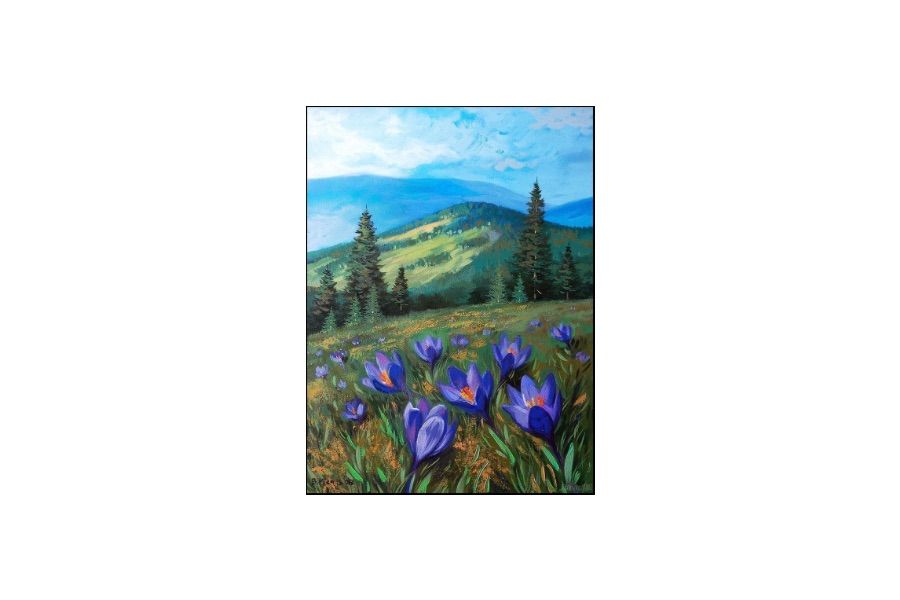 Mountains & Flowers Paint & Sip, The Artist Grass Valley, 31