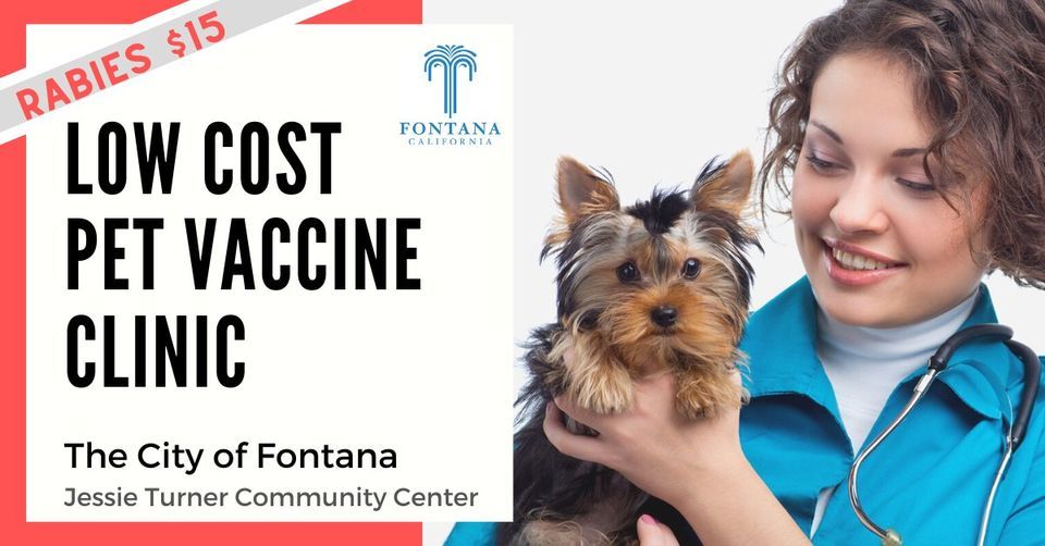 Fontana Pet Vaccine Clinic, 15556 Summit Ave, Fontana, CA 923364602