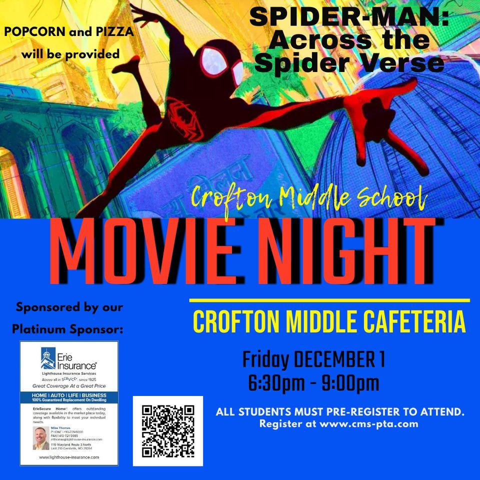 CMS Movie Night Sponsored by Lighthouse Insurance Services, Crofton