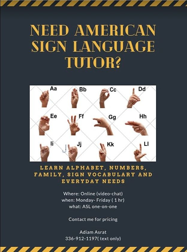 American Sign Language Class Tutor On Allevents In Online Events