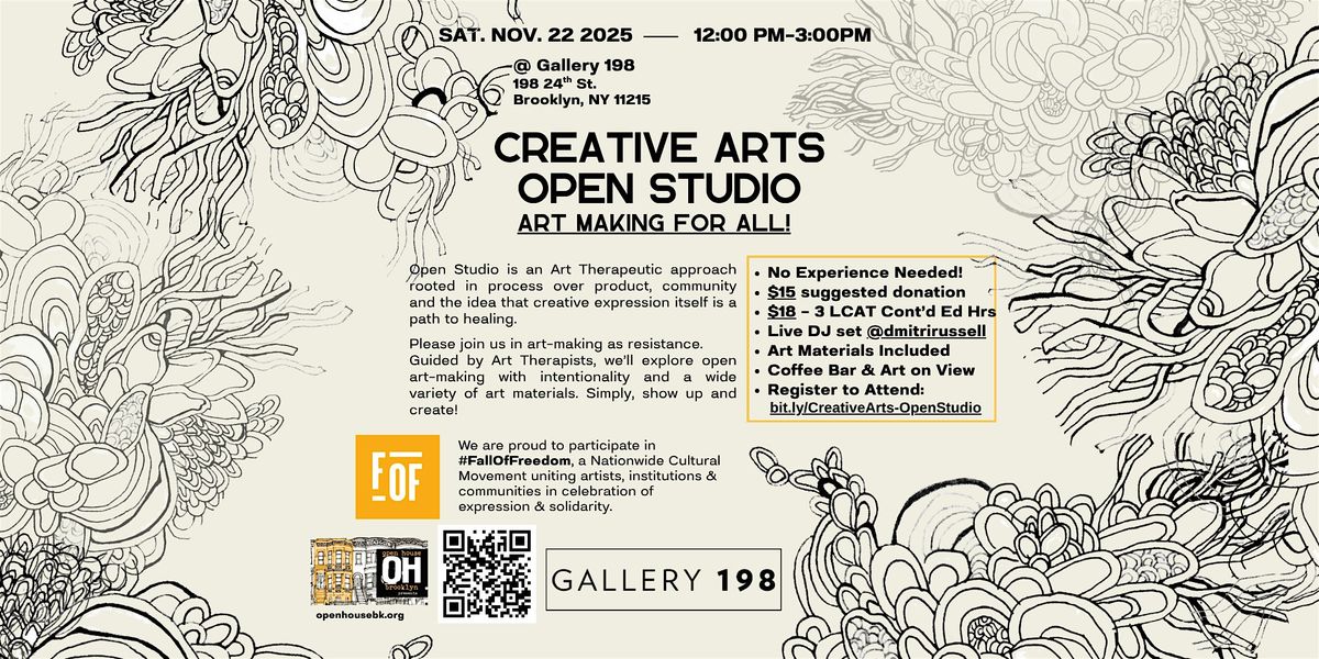 Creative Arts Open Studio: Art Making for All, 22 November | Event in Brooklyn | AllEvents