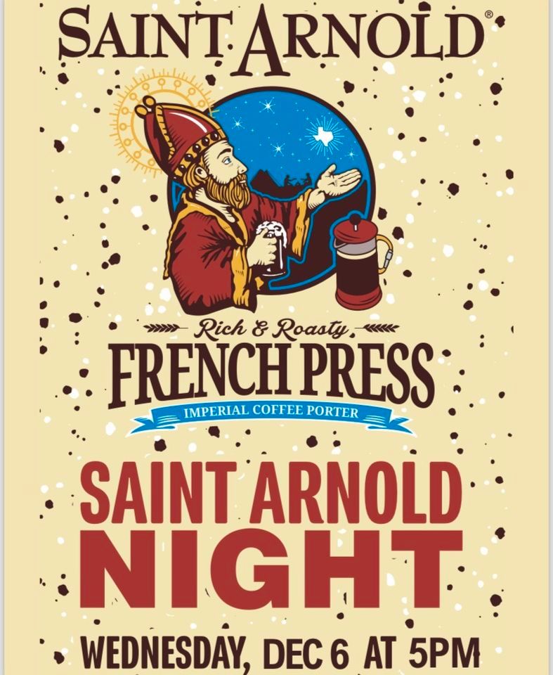 Saint Arnold French Press Pint Night, Gordon Street Tavern, Alvin