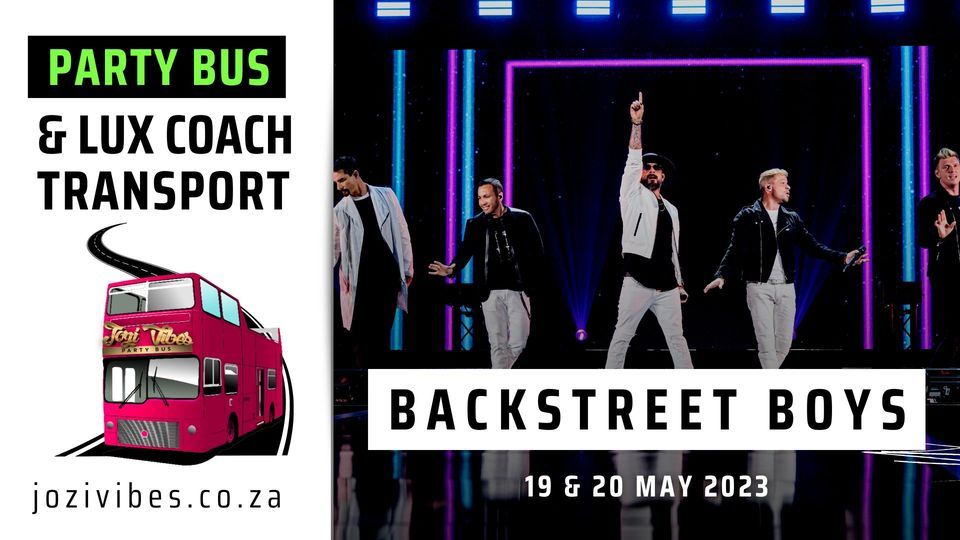 Open Top Party Bus Transport to Backstreet Boys at SunBet Arena