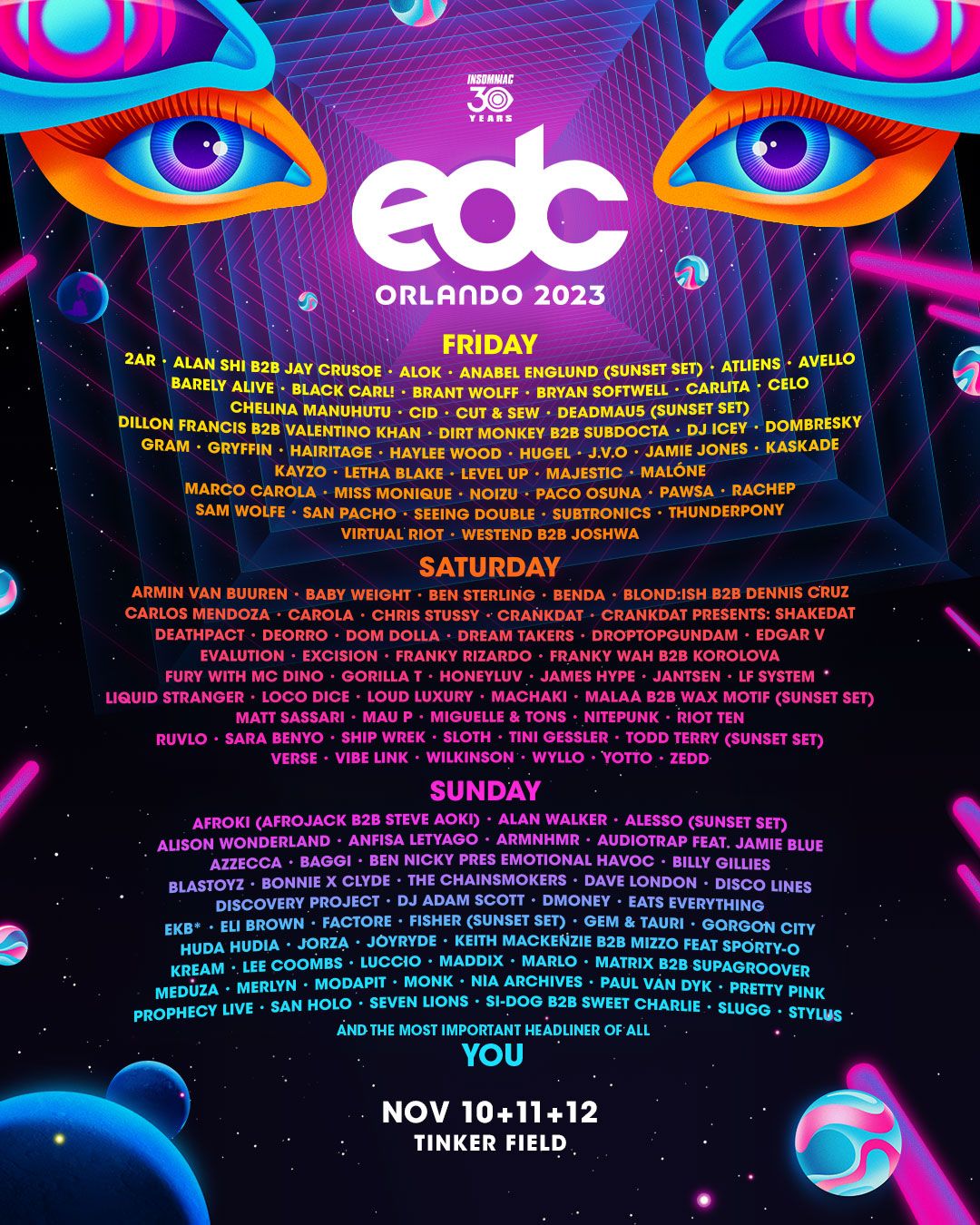 Electric Daisy Carnival - EDC Orlando - 3 Day Pass, 6 November | Event in Orlando | AllEvents