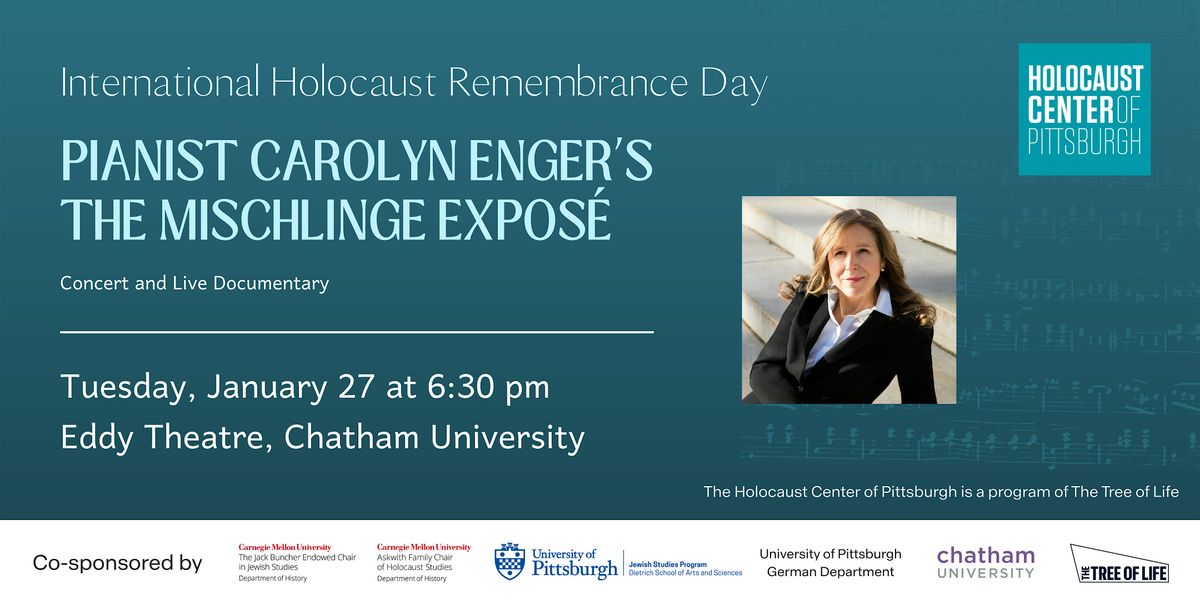 Pianist Carolyn Enger’s The Mischlinge Exposé, 27 January | Event in Pittsburgh | AllEvents