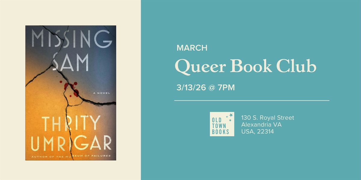 March Queer Book Club: Missing Sam, 13 March | Event in Alexandria | AllEvents