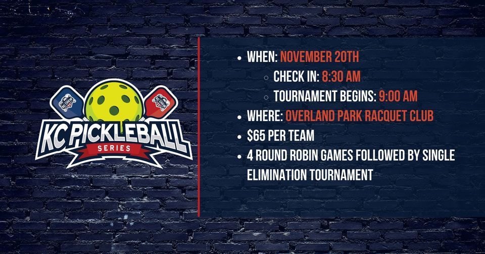 Pickleball Tournament Overland Park Racquet Club, Overland Park