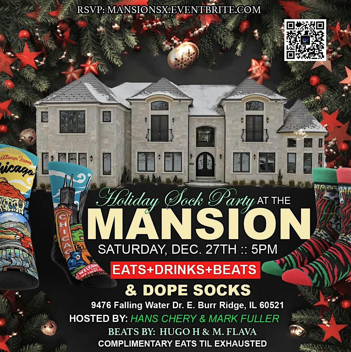 My Socks are Doper than Yours 2025 Mansion Party, 27 December | Event in Burr Ridge | AllEvents