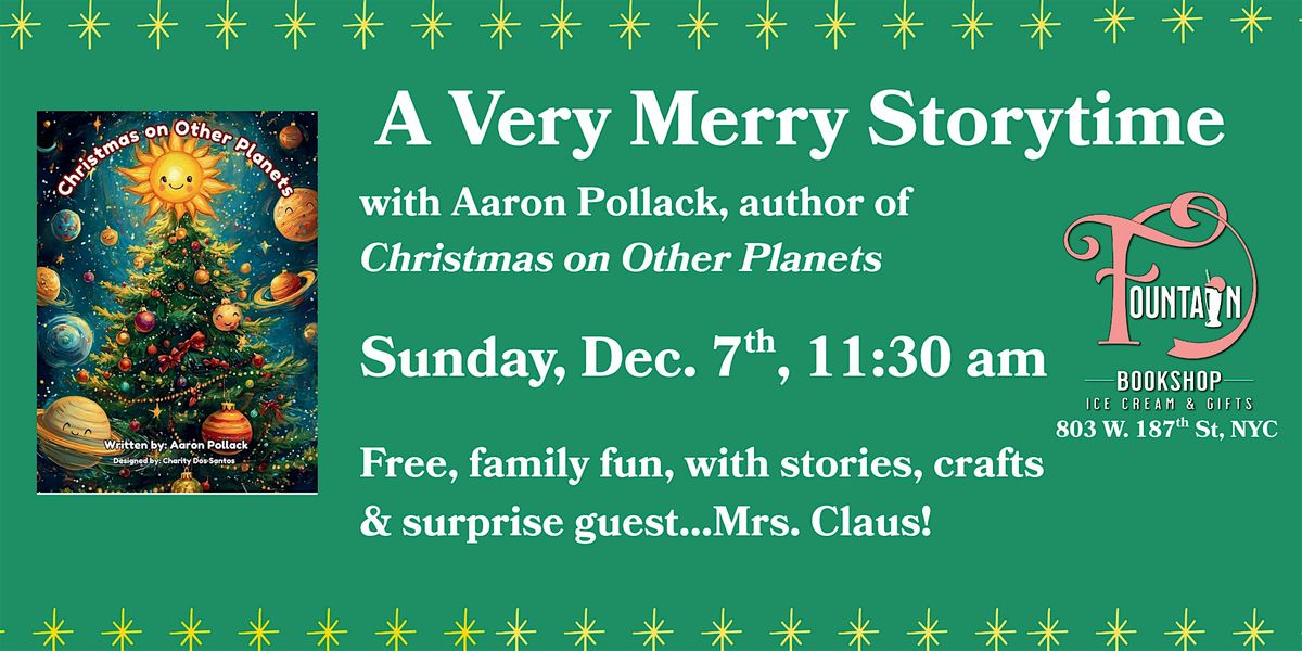 A Very Merry Storytime with author Aaron Pollack | Event in New York | AllEvents