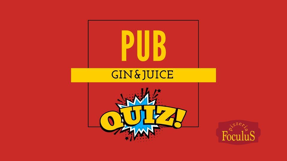 PUB QUIZ v Gin & Juice, Gin & Juice, Ljubljana, 7 June 2023 AllEvents.in