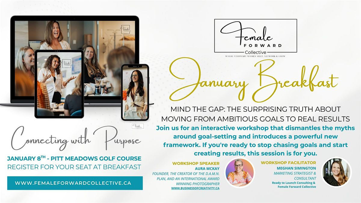 Mind The Gap: Surprising Truth About Moving from Goals to Real Results, 8 January | Event in Pitt Meadows