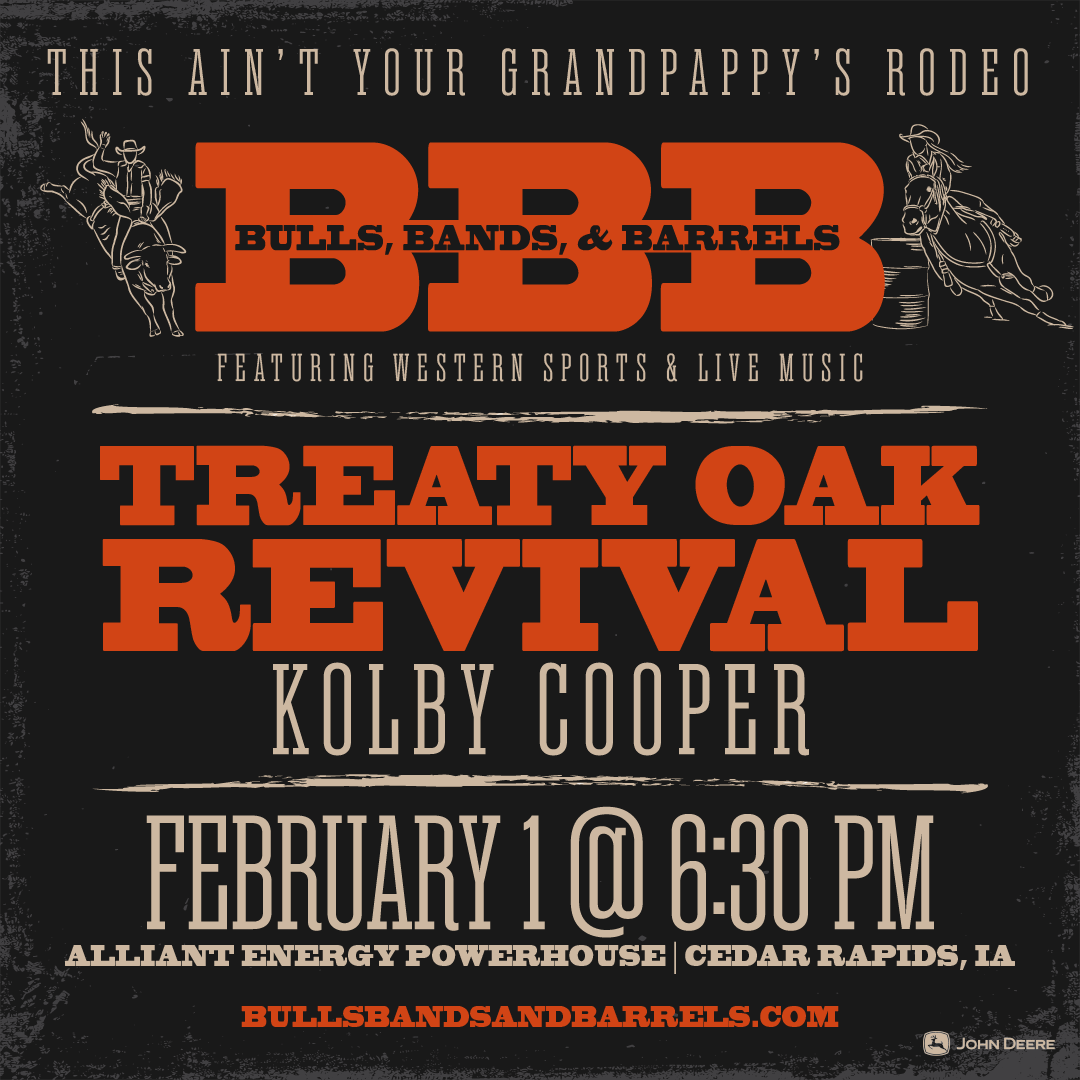 Bulls, Bands, and Barrels with Treaty Oak Revival and Kolby Cooper at Rapides Coliseum, 2 August | AllEvents