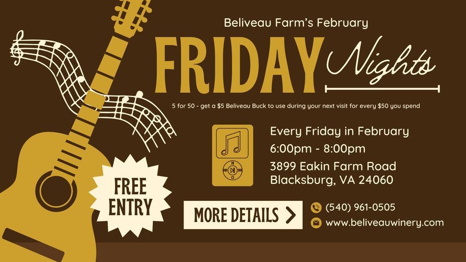 Friday Nights At The Farm, 3899 Eakin Farm Road, Blacksburg, VA, United