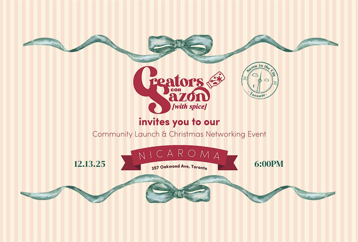 Sazón in the city: Toronto, 13 December | Event in Toronto | AllEvents