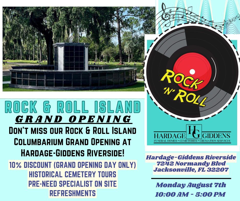Rock & Roll Island Grand Opening at HardageGiddens Riverside!, Hardage