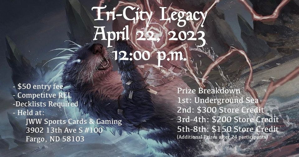 TriCity Legacy 11, JWW Sports Cards & Gaming, Fargo, April 22 2023