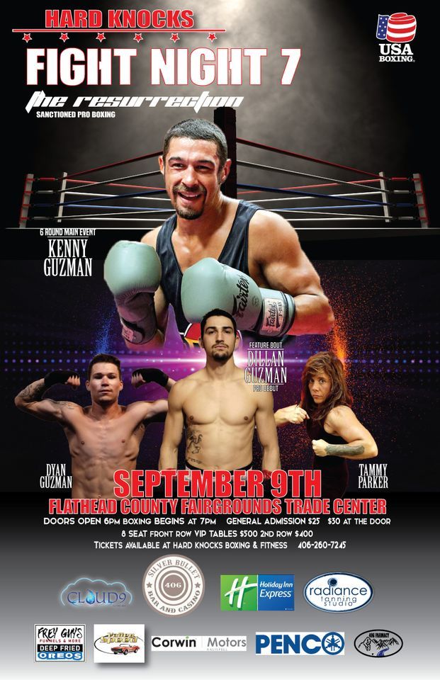 Fight Night 7 Sanctioned Professional Boxing, Northwest Montana