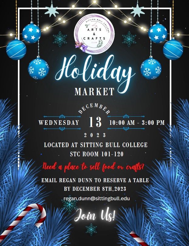 Holiday Market , Sitting Bull College, Fort Yates, December 13 2023