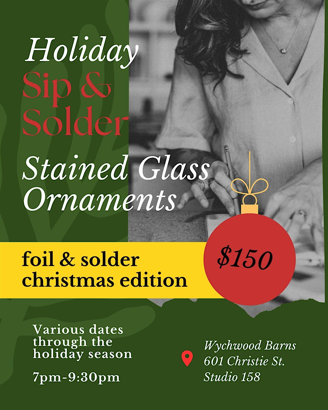Sip & Solder Christmas Ornaments, 11 December | Event in Toronto | AllEvents
