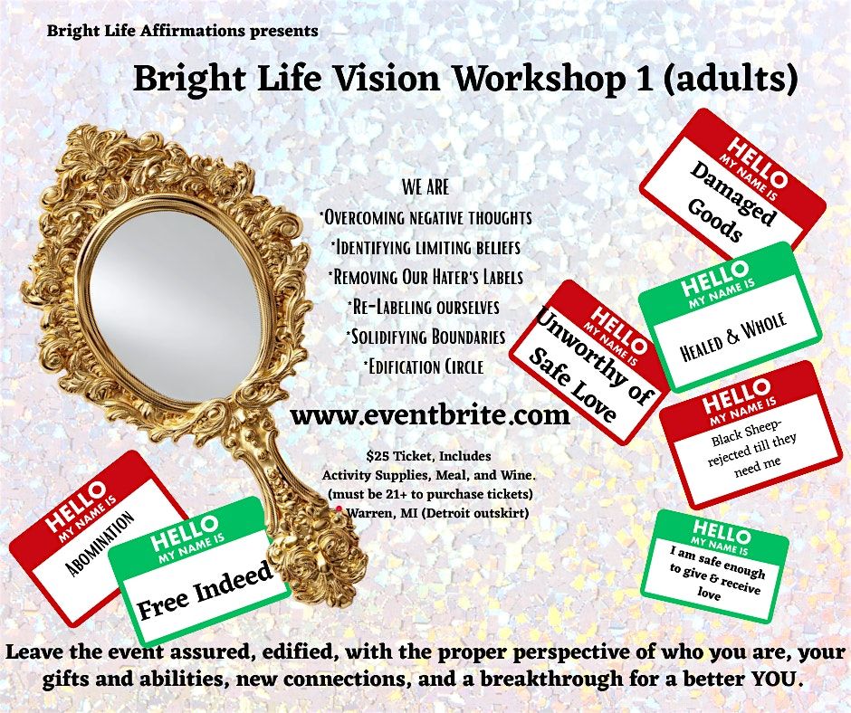 Bright Life Vision Workshop 1 (adults), 20 December | Event in Warren | AllEvents