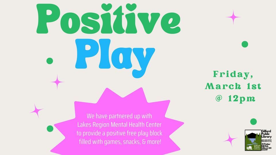 Positive Play, 31 Potter Hill Rd Gilford, NH, United States, New
