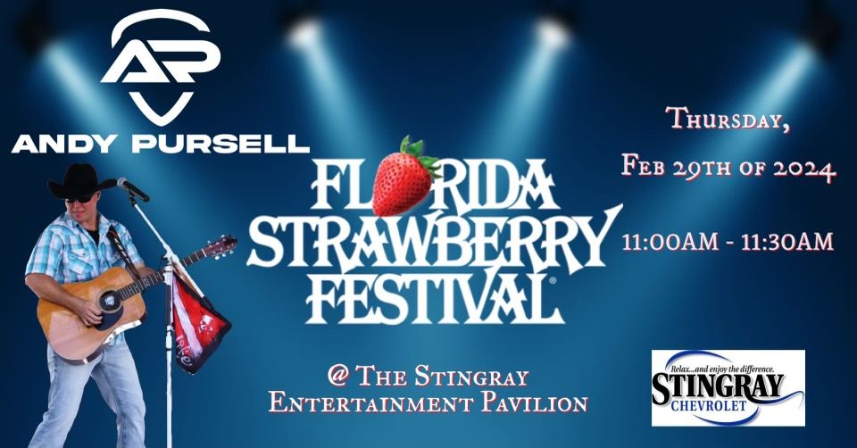 Andy Pursell at The Florida Strawberry Festival, Florida Strawberry