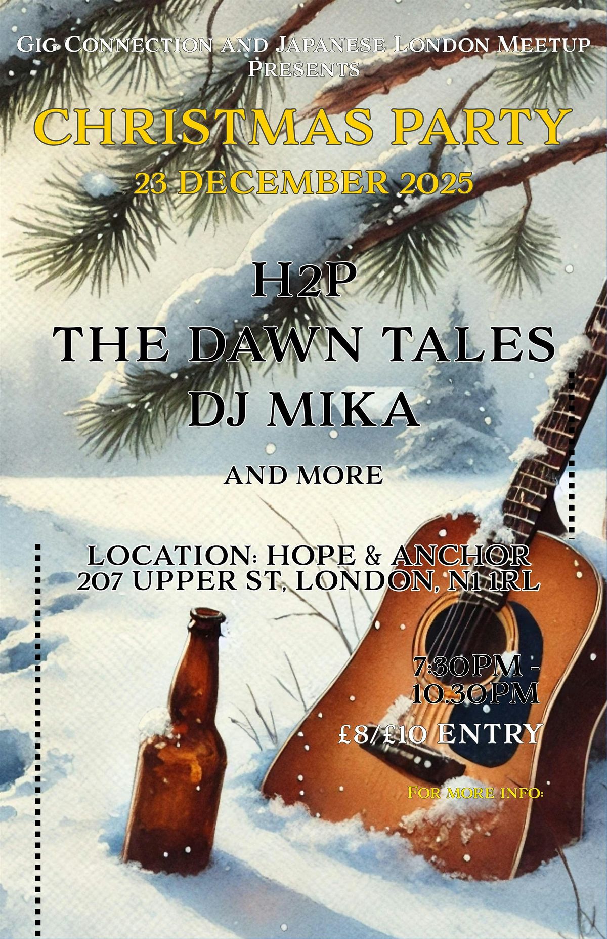 Gig Connection Christmas Party 2025, 23 December | Event in London | AllEvents