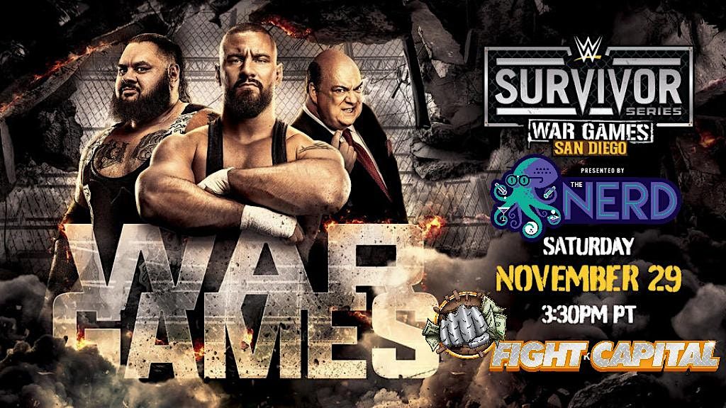 WWE Survivor Series War Games Watch Party at The Nerd, 29 November | Event in Las Vegas | AllEvents