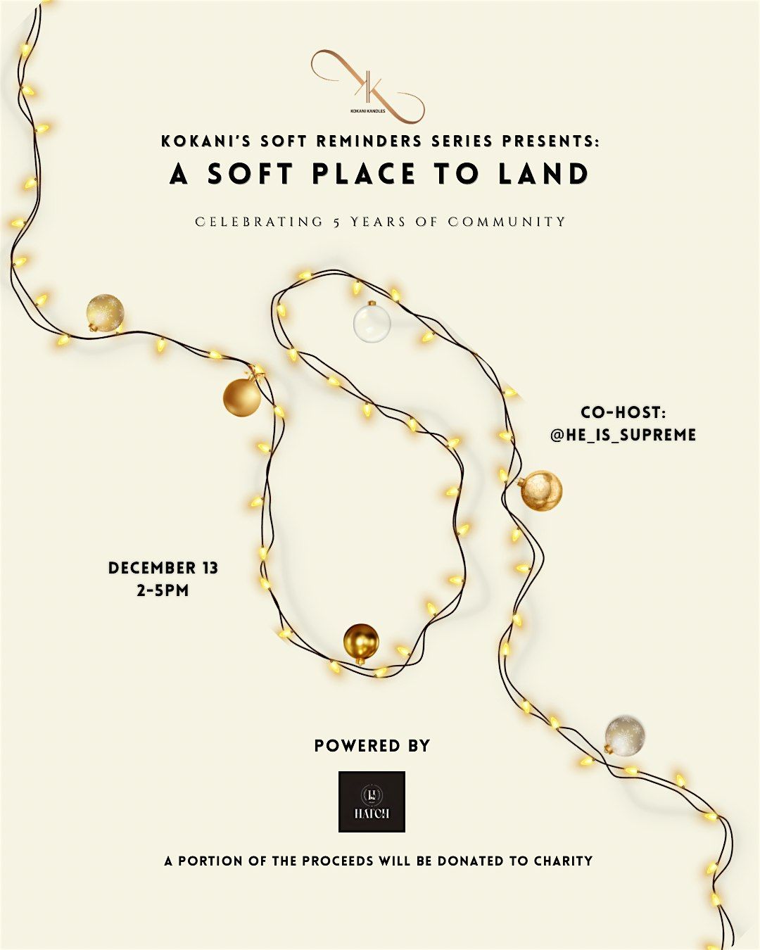 KOKANI'S SOFT REMINDERS SERIES PRESENTS: A SOFT PLACE TO LAND, 13 December | Event in Brooklyn | AllEvents