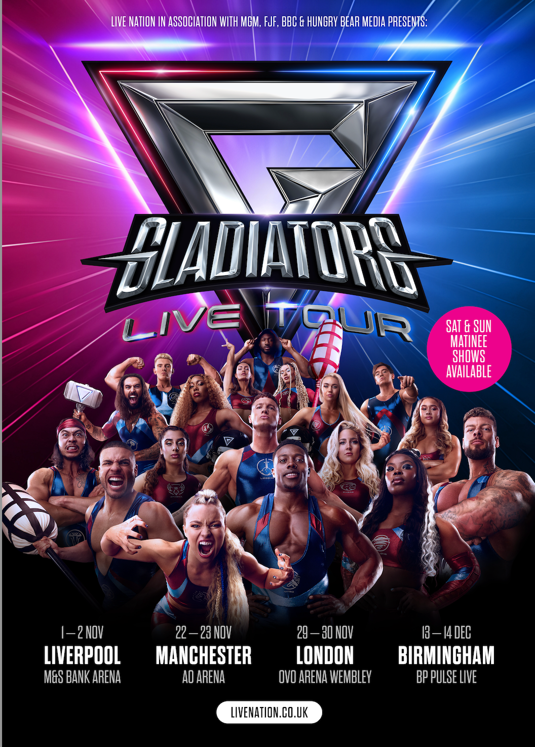Gladiators Live at AO Arena, 22 November | Event in Manchester | AllEvents