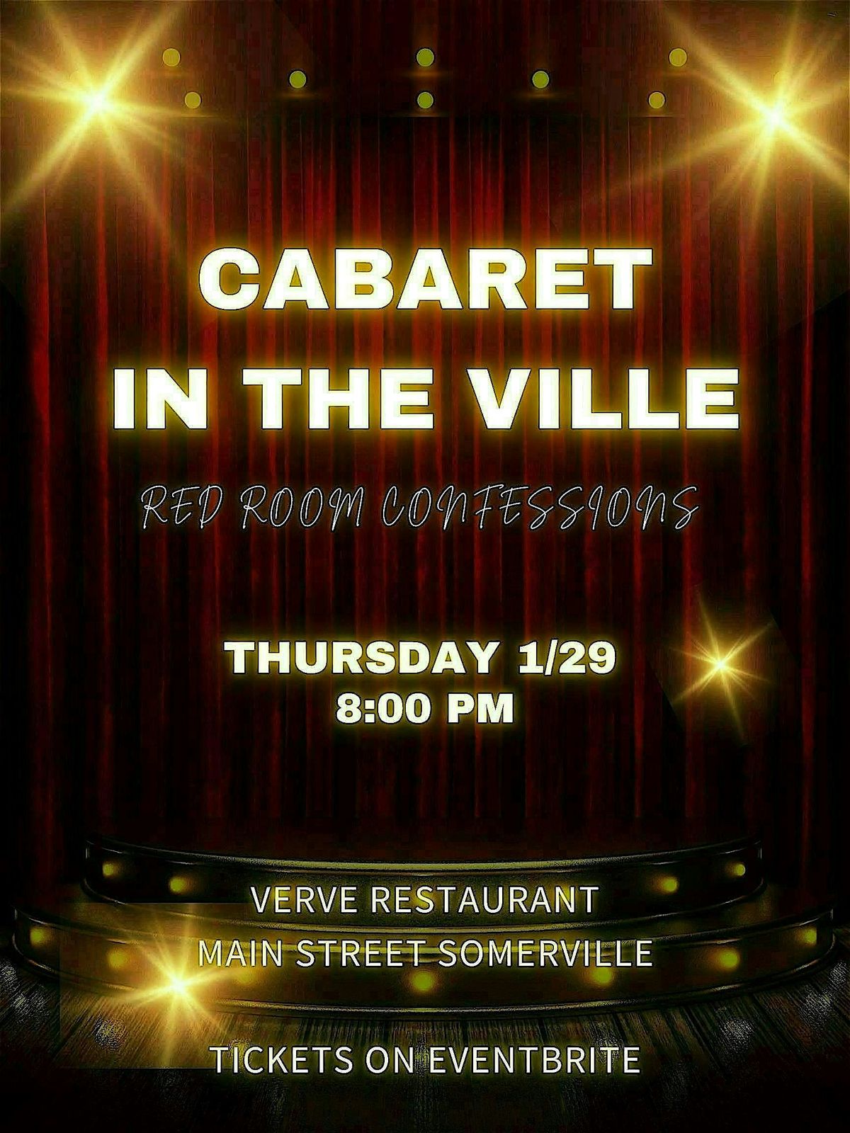 Cabaret in The Ville, 29 January | Event in Somerville | AllEvents