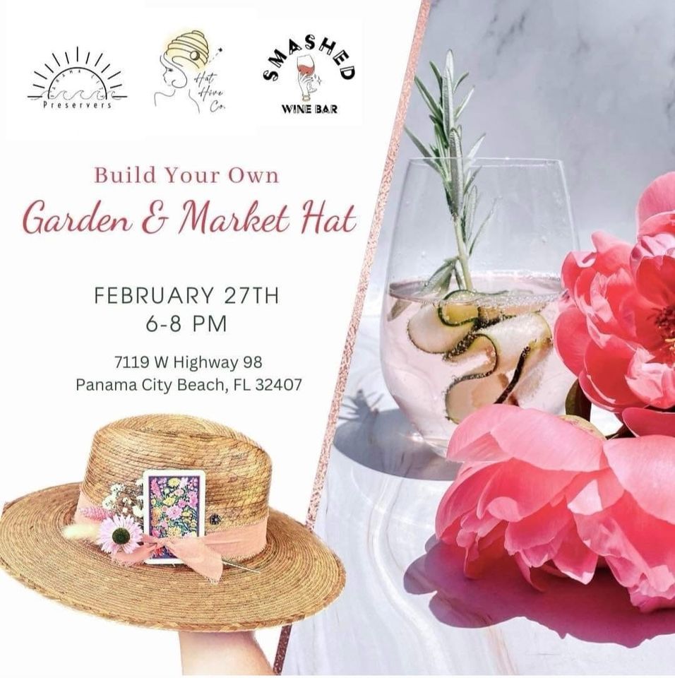 create your own Garden and Market hat, Smashed Wine Bar, Panama City