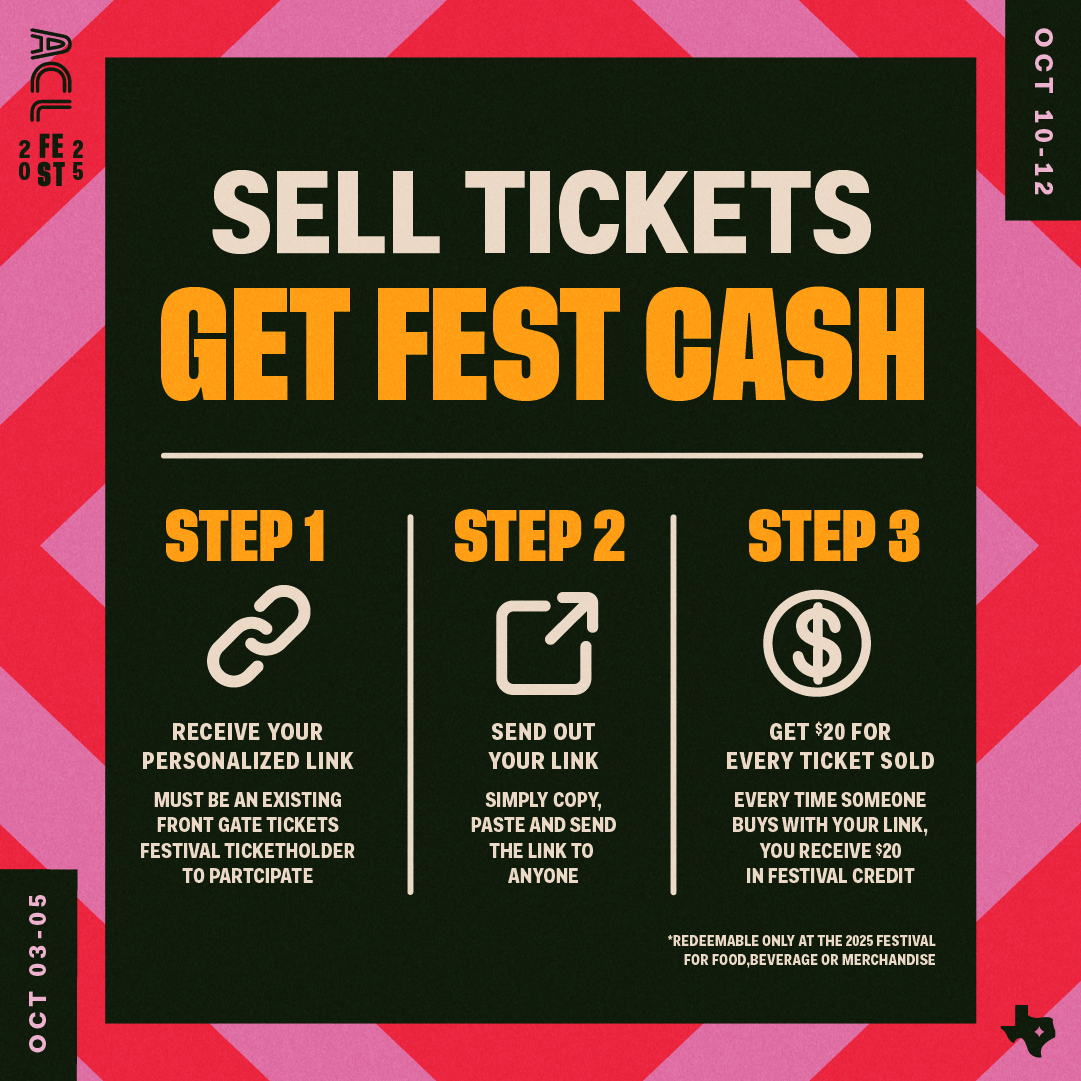 2025 Austin City Limits Festival - Weekend Two 3 Day Pass at Zilker Park, 10 October | Event in Austin | AllEvents