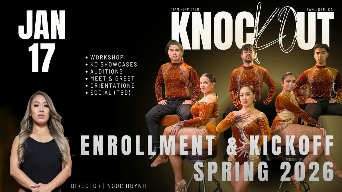 Knockout's 2026 Spring Enrollment & Kickoff, 17 January | AllEvents