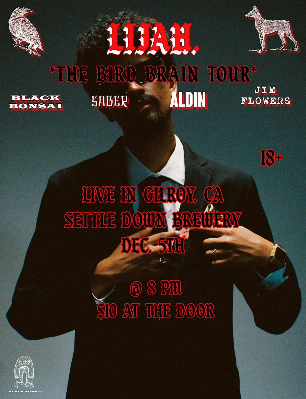 THE BIRD BRAIN TOUR LIVE @ SETTLE DOWN BREWERY IN GILROY, CA, 5 December | Event in Gilroy | AllEvents