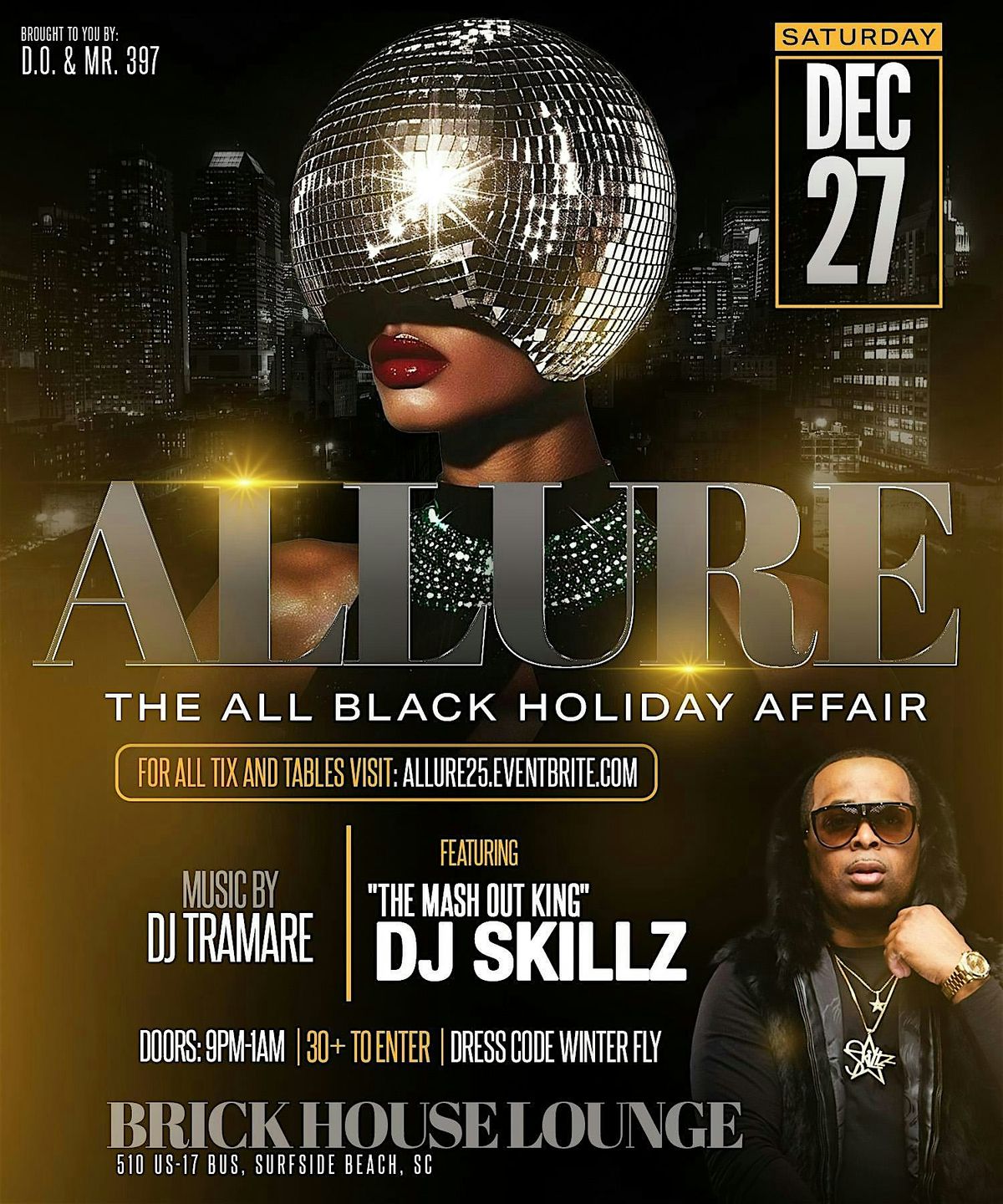 ALLURE "The 3rd Annual All Black Affair", 27 December | Event in Surfside Beach | AllEvents