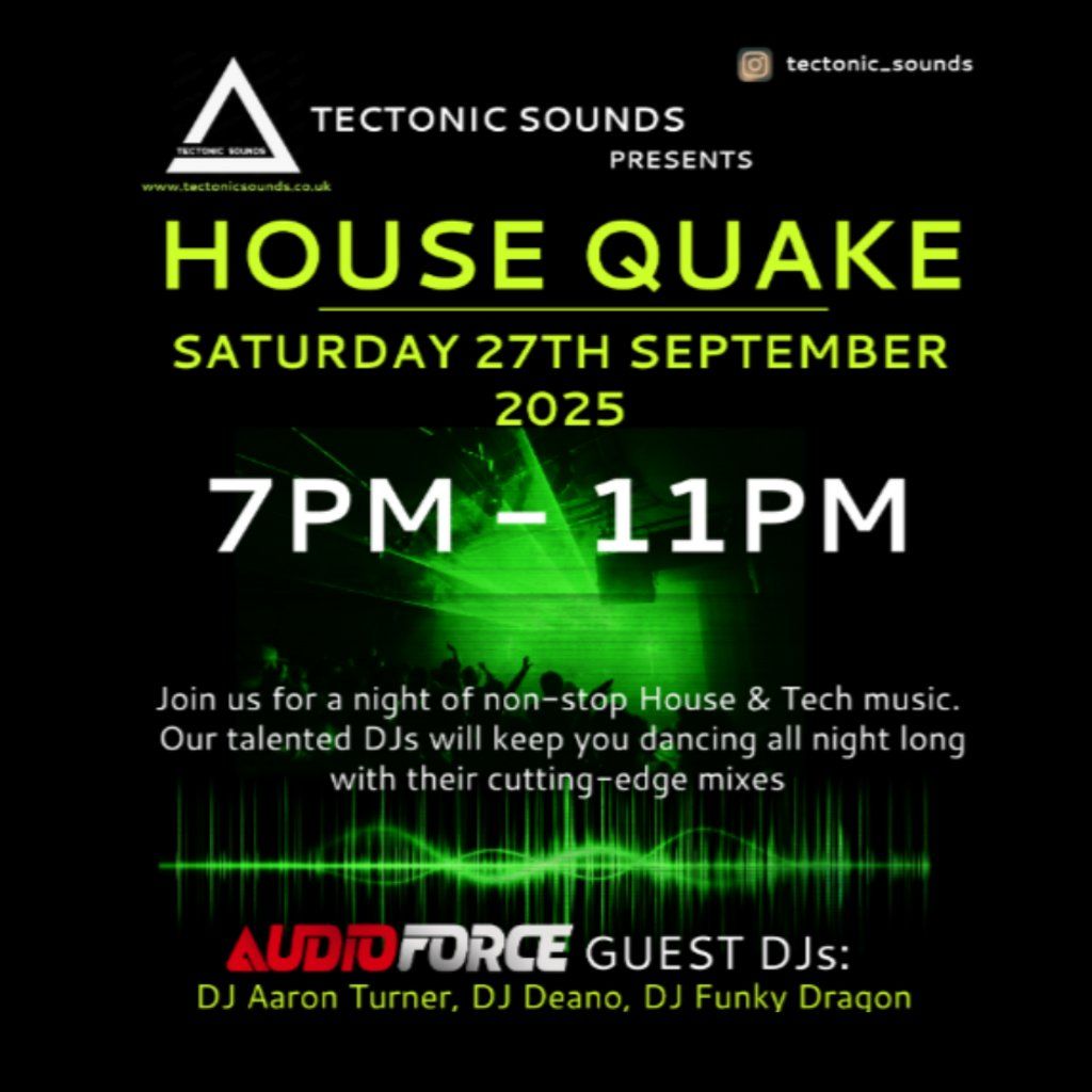 House Quake, 27 September | Event in Ipswich | AllEvents