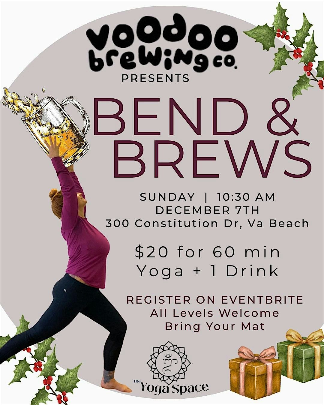 Bend & Brews, 7 December | Event in Virginia Beach | AllEvents